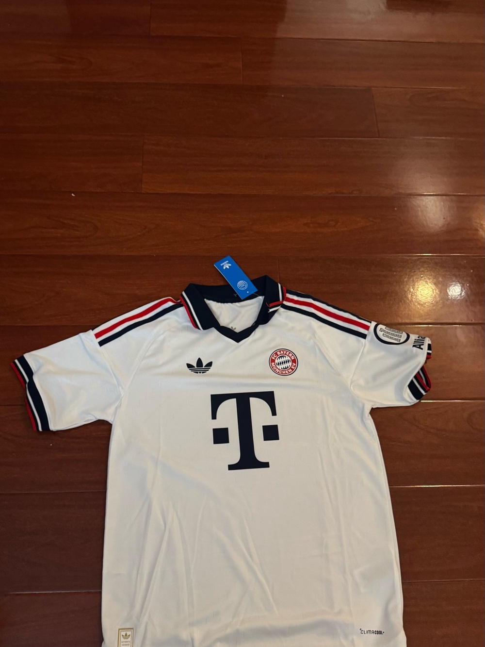 Adidas Men’s White and Navy Bayern Munich Away Jersey 2026